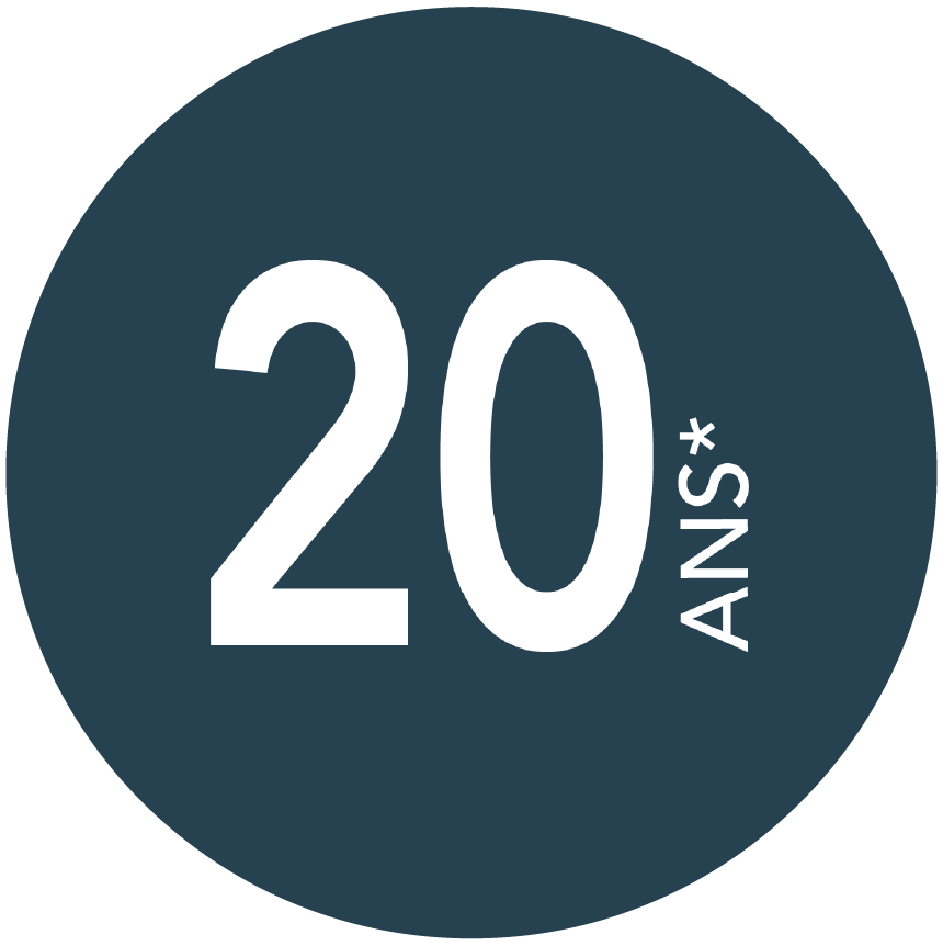 Picto garantie 20 ans